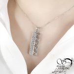 گردنبند نقره مستطیل کد:۱۲۱۹