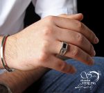 انگشتر نقره مردانه اونیکس کد:۱۵۷۷
