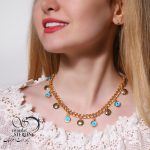 گردنبند فانتزی ترک طرح چشم نظر کد 4056 - Image 2