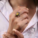 انگشتر نقره زنانه - Image 2