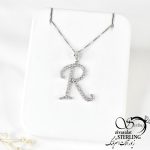 گردنبند نقره R کد:۱۲۲۴