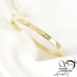 دستبند برند استیل رنگ طلایی