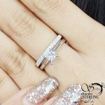انگشتر(حلقه پشت حلقه) نقره925 کلاسیک کد 10634
