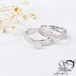 انگشتر(حلقه پشت حلقه)نقره طرح ضرب در کد 10635