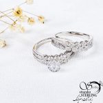 حلقه پشت حلقه نقره ایتالیا تمام نگین کاری کد 10636