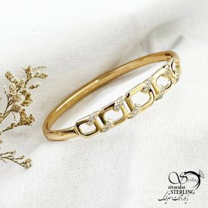 دستبند النگویی ژوپینگ طرح طلا کد 13925