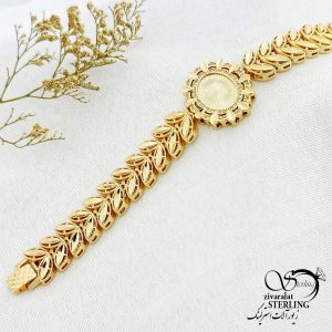 دستبند جواهری طرح طلا برند ژوپینگ کد 14350