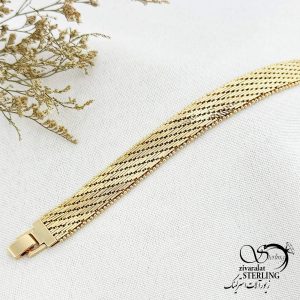 دستبند ژوپینگ زنانه طرح طلا کد 14580