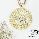 گردنبند الیزابت طرح طلا کد 17412
