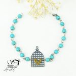 دستبند استیل زنانه مرغ آمین 6449